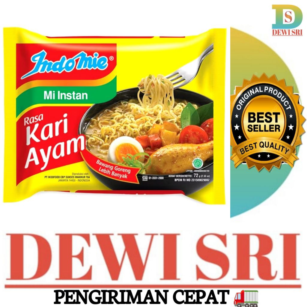 

Indomie Kari Ayam 1pcs (Mie Instant)