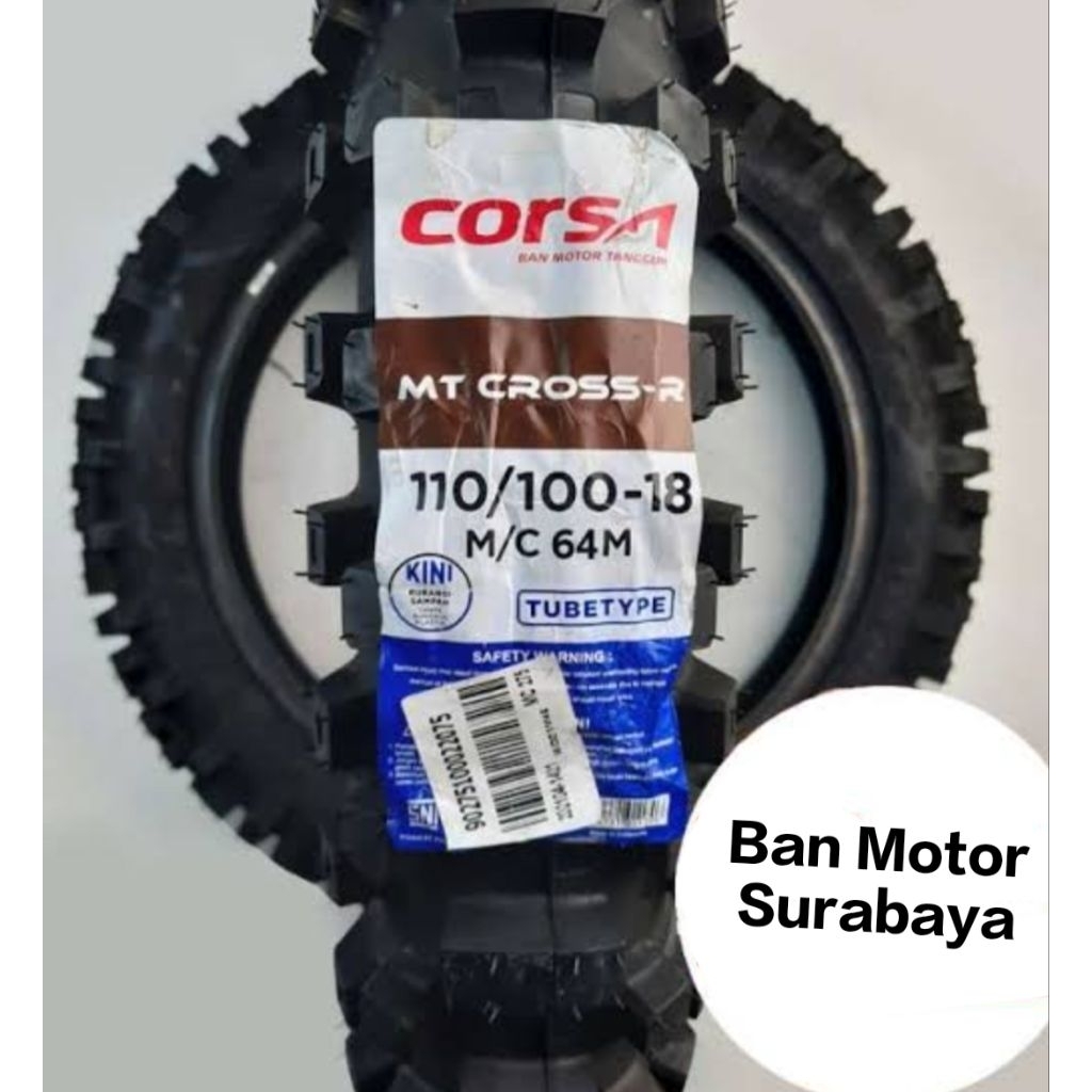 Promo Termurah Ori Ban Corsa 110/100-18 MT Cross R Tubetype Ban Tahu Ban Trail KLX WR CRF
