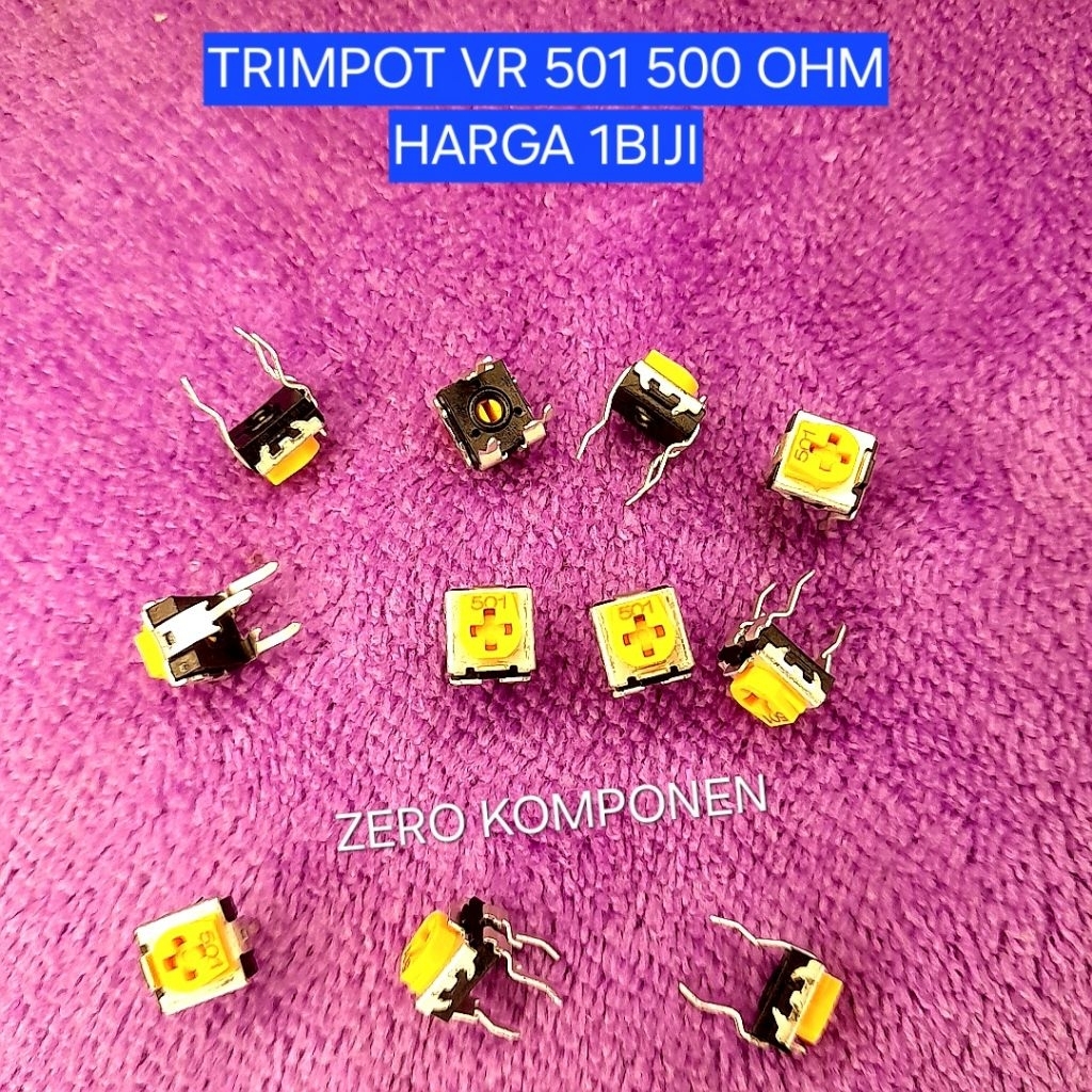 TRIMPOT VR 501 500 OHM VR 500R 501 KUNING 1PCS
