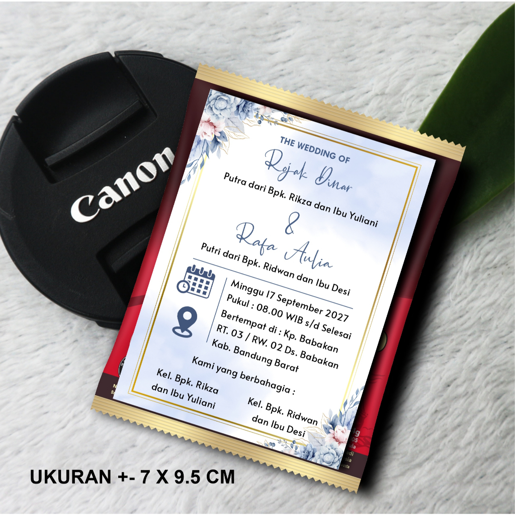 Undangan Pernikahan Mini / Undangan Kopi / Undangan Khitan Mini