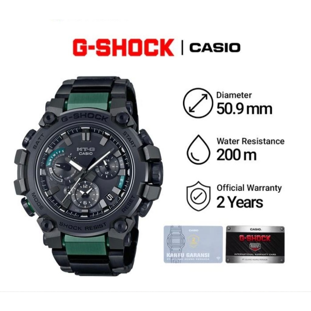 Casio G-Shock MTG-B3000BD-1A2 / MTG-B3000BD-1A2DR Jam Tangan Pria Original