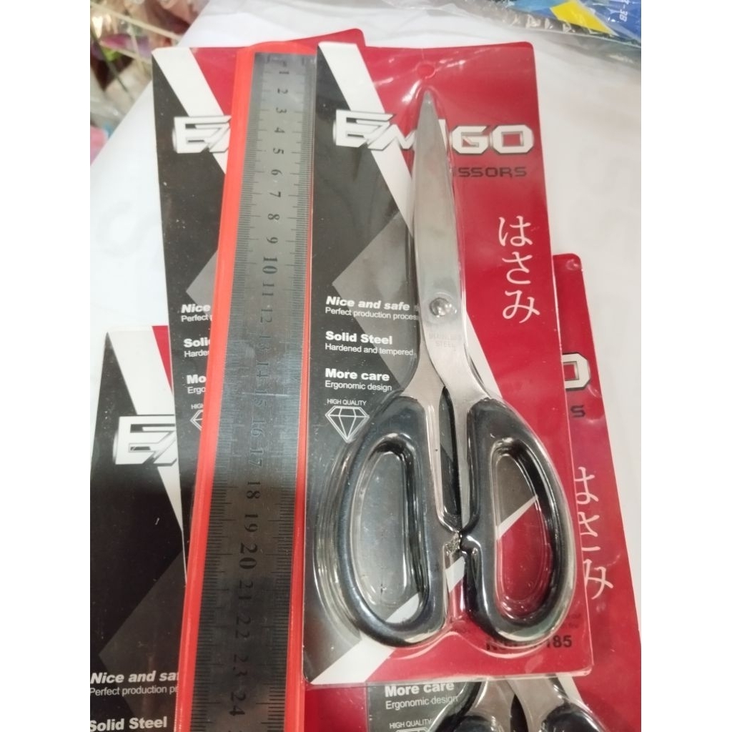 

(1PCS) GUNTING EMIGO BESAR 185 / GUNTING KERTAS STAINLESS BESAR