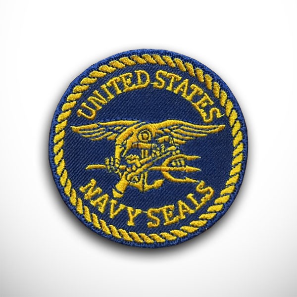 Patch US Navy SEALs Sea Air and Land Bordir Logo Emblem Insignia Seal United States Naval Special Wa