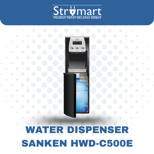 SANKEN Dispenser HWD-C500 Kompresor C500E Galon Bawah HWD-C500E