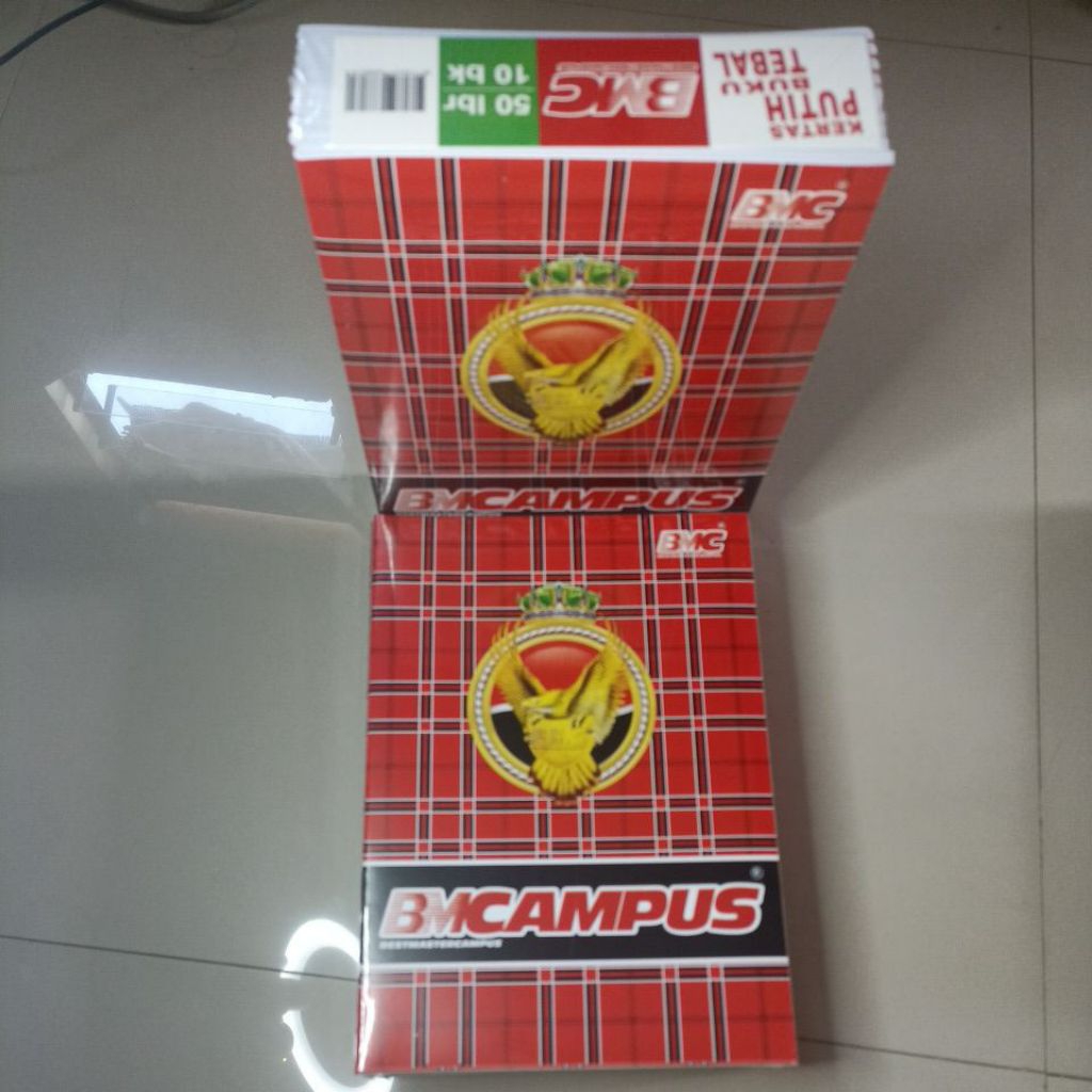 

BUKU TULIS BMC, 1 pak isi 10 buku, @50 lembar