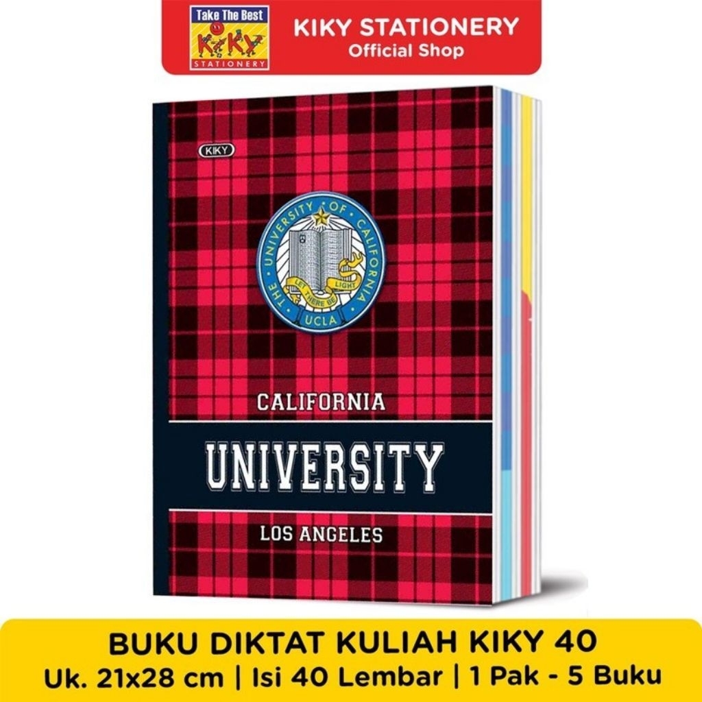 

Buku Tulis Campus Kiky 40 Lembar 1 Pak / 5 Buku