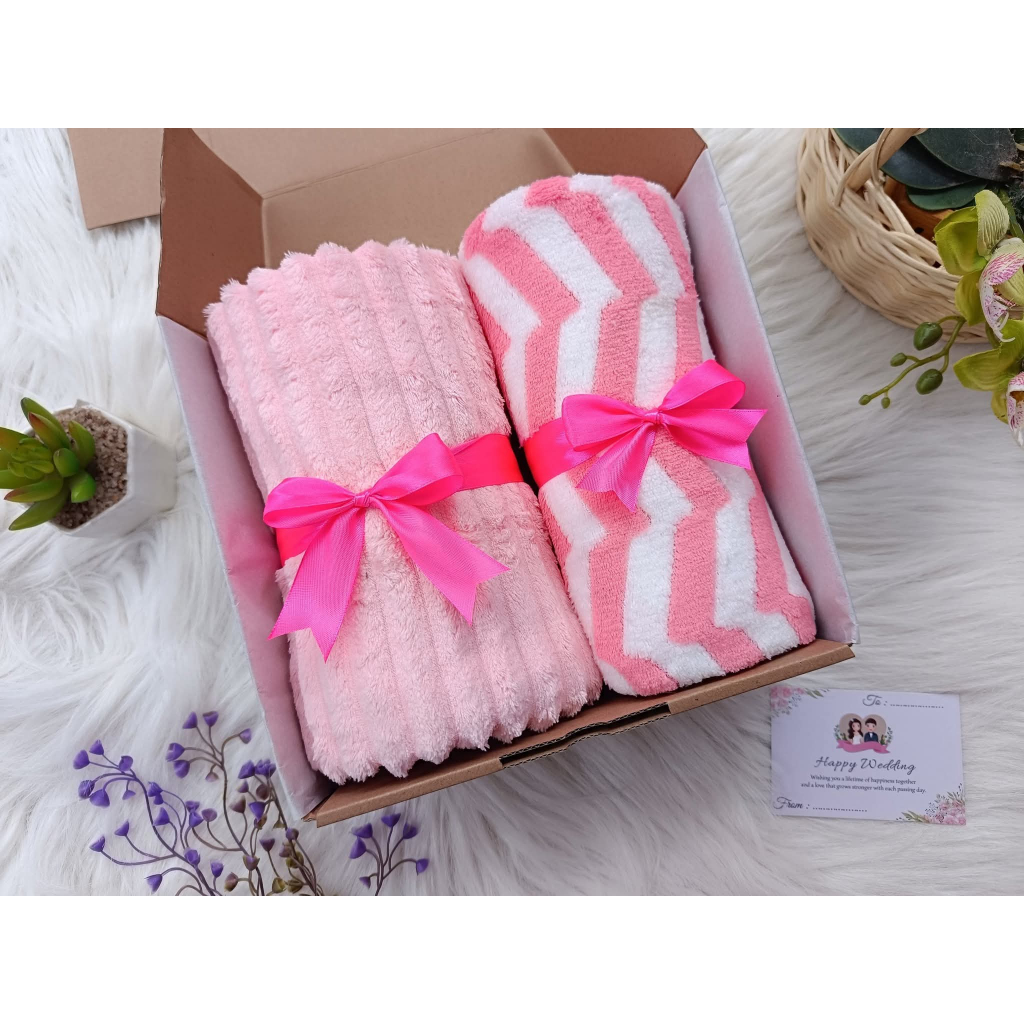 Hampers Wedding, Hadiah Pernikahan Giftbox wedding, Hampers handuk couple hadiah pernikahan