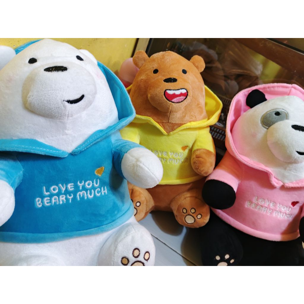 Boneka We Bare bear Miniso Ukuran 45 CM
