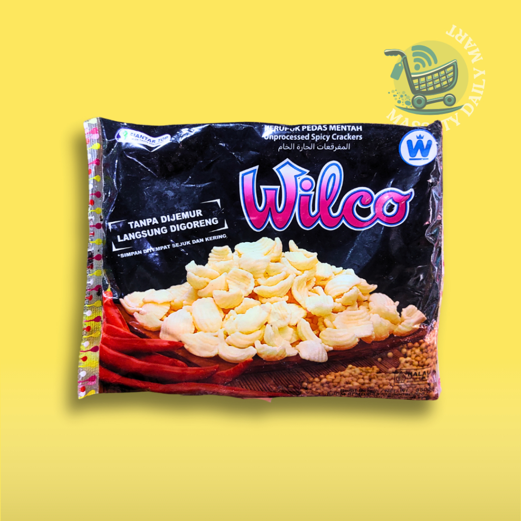 

KERUPUK WILCO KERUPUK BUKUR PEDAS 350gram (TANPA MINIMAL ORDER)