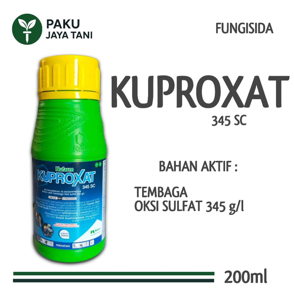 KUPROXAT 345 SC - 200ml | FUNGISIDA KONTAK DAN SISTEMIK UNTUK MENGATASI PENYAKIT BUSUK HITAM PADA TA