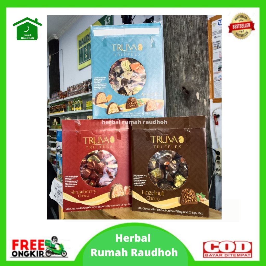

COKLAT TRUVA TRUFFLES 1 BOX ( 1.8 KG) - COKLAT ASLI IMPORT TURKI - COKLAT TIMUR TENGAH