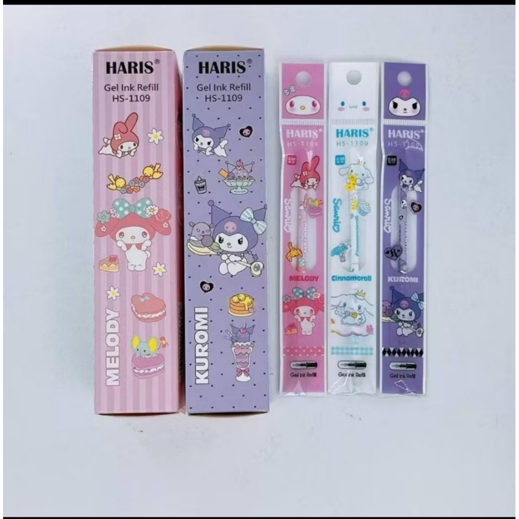 

[20 PCS] ISI Pulpen Gel Sanrio Kuromi Cinnamorol Melody Avengers / Refill Jel Pulpen / Isi Ulang Pen GPR / Refil Tinta Pulpen