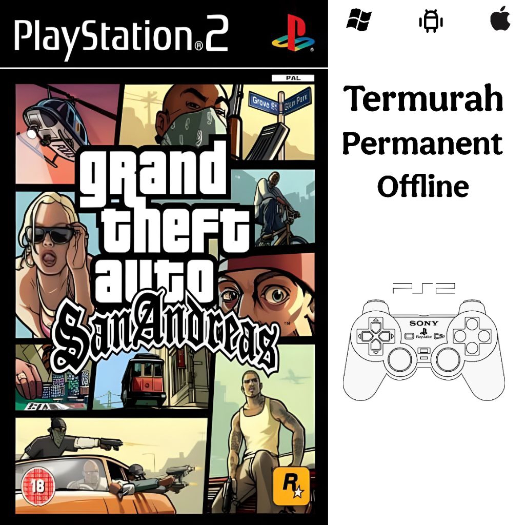 GTA SA PS2 FOR ANDROID/PC/LAPTOP