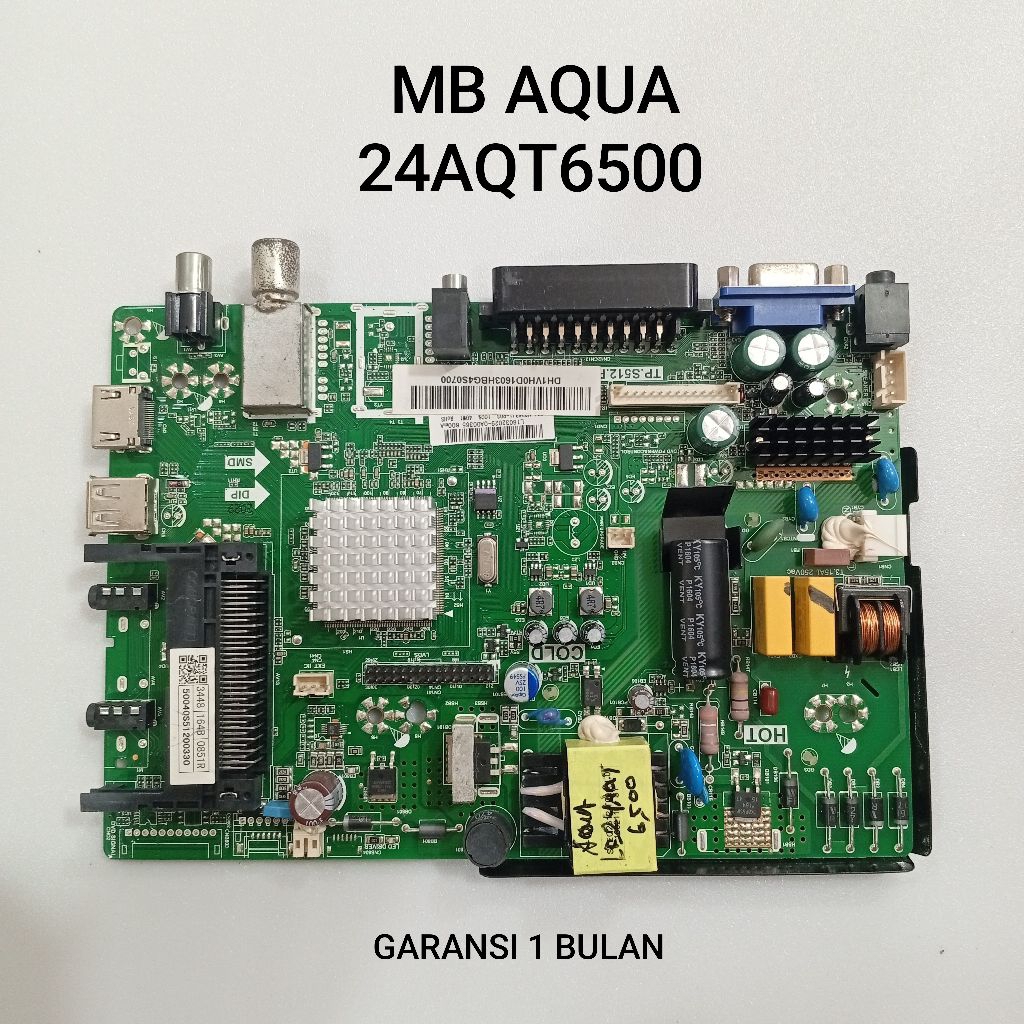 MAINBOARD TV AQUA 24AQT6500 - MB - MOTHERBOARD - MOBO - MODUL - MESIN TV LED AQUA