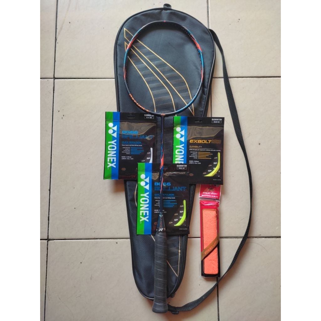 Raket Lining Axforce 90 New 4UG5 Original Second Mulus Like New