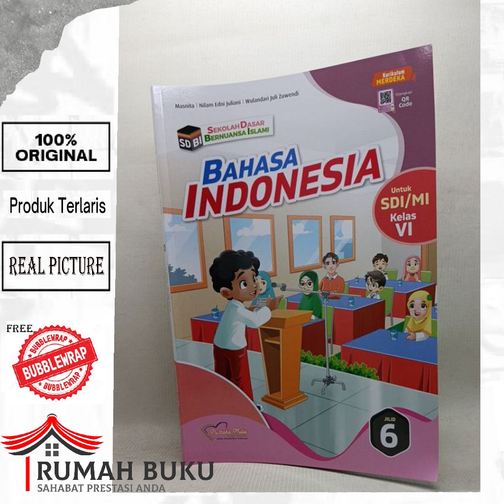 SDBI Bahasa Indonesia Pustaka Mulia Kelas 6 Kurikulum Merdeka