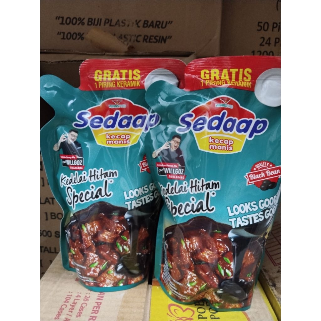 

Kecap sedap 725ml bonus piring keramik 1 bh