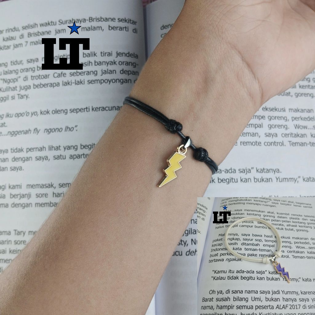 gelang petir ll gelang tali liontin petir
