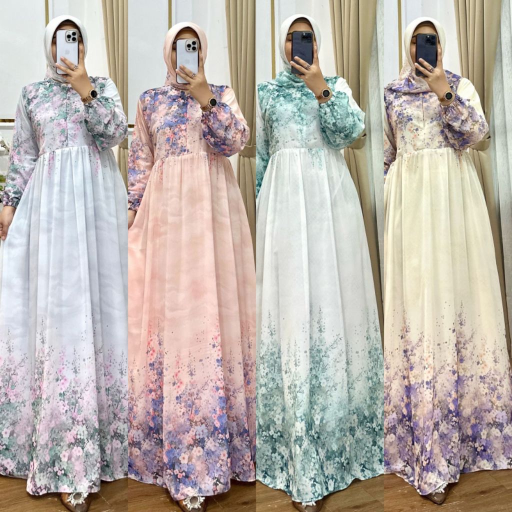 Gamis Ceruty Motif Gamis Set Jilbab