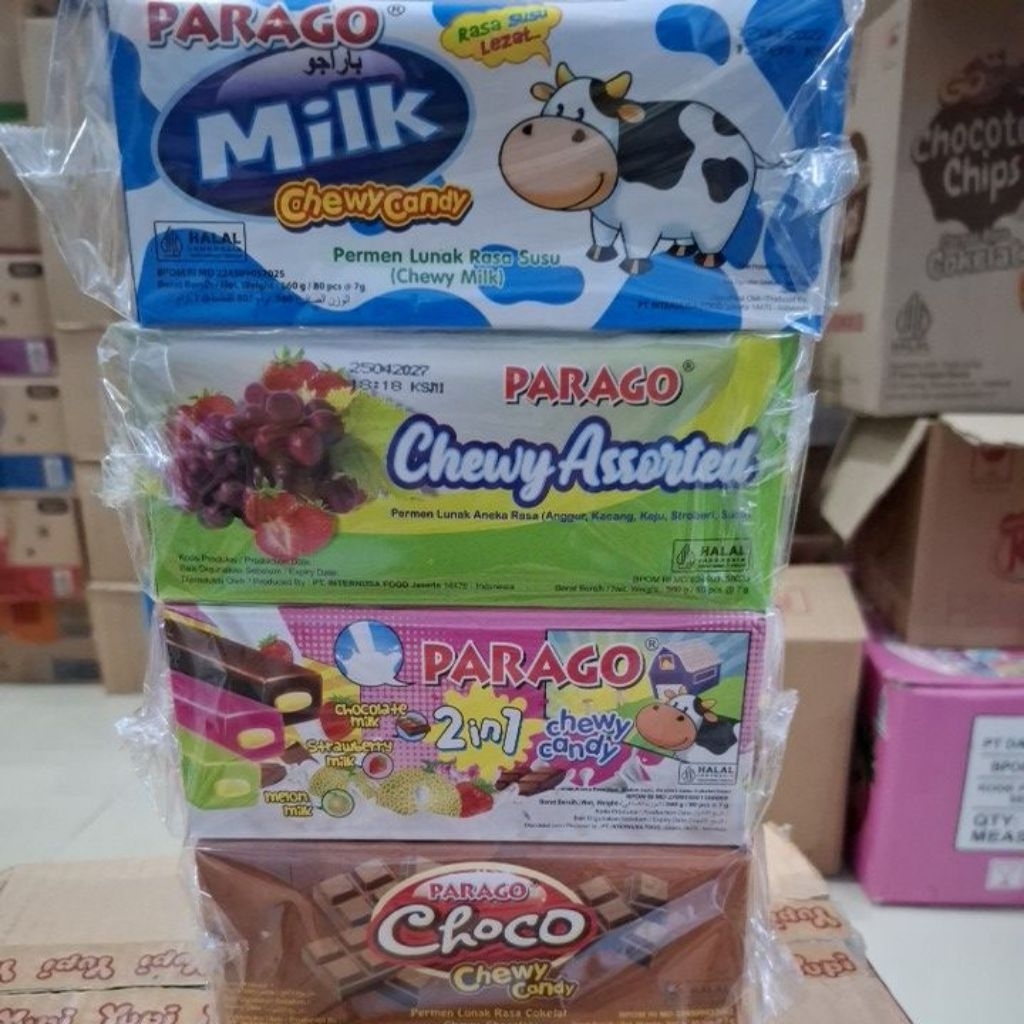 

Permen Parago Chewy // 80pcs //560gr // box