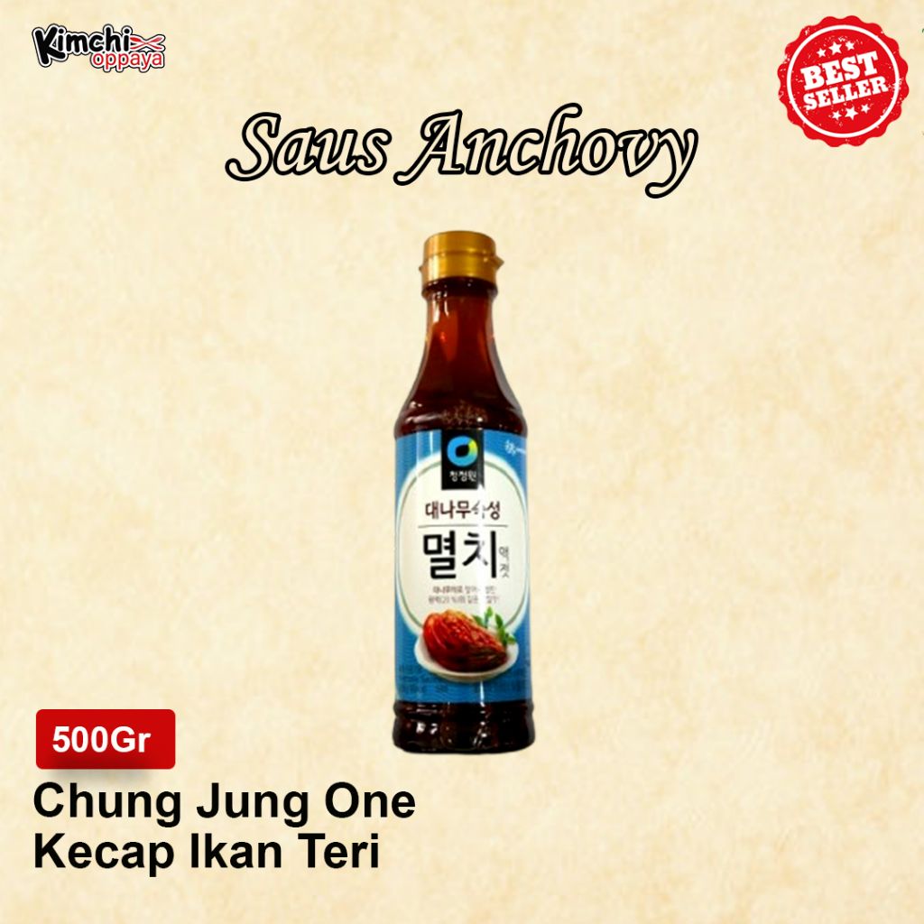 

Chungjungone Anchovy Sauce Kecap Ikan Korea 500Gr 멸치액젓 Teri