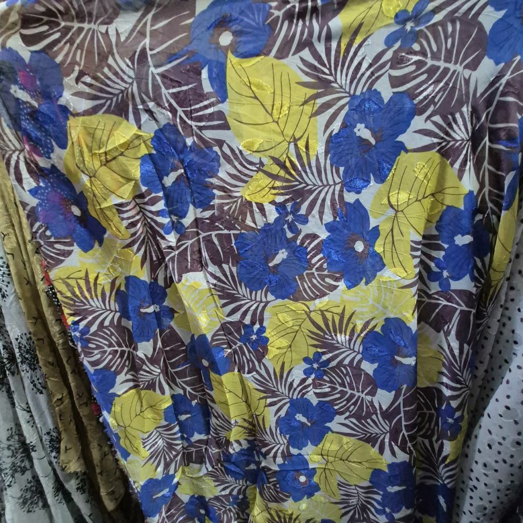 KAIN SIFON URAGIRI PREMIUM MOTIF BUNGA  - KAIN SIFON RUBIAH PREMIUM MOTIF BUNGA  - KAIN SIFON MOTIF 