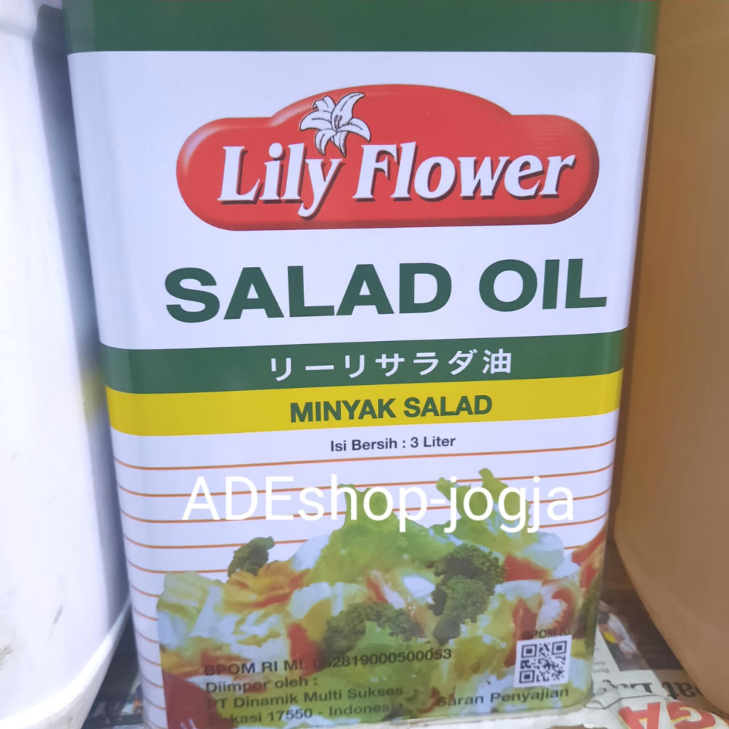 

lily flower salad oil minyak 3 liter galon lili