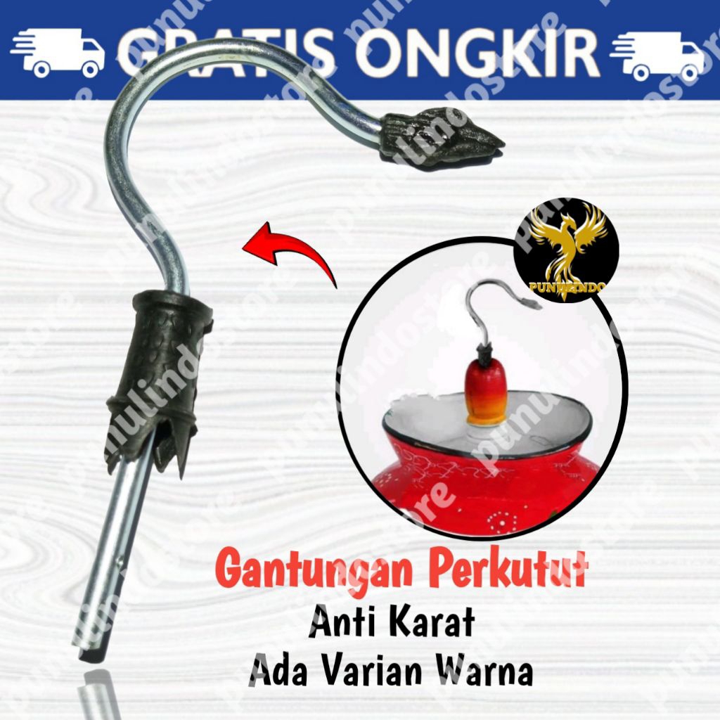 Gantungan Cantolan Sangkar Perkutut Kutut Polos
