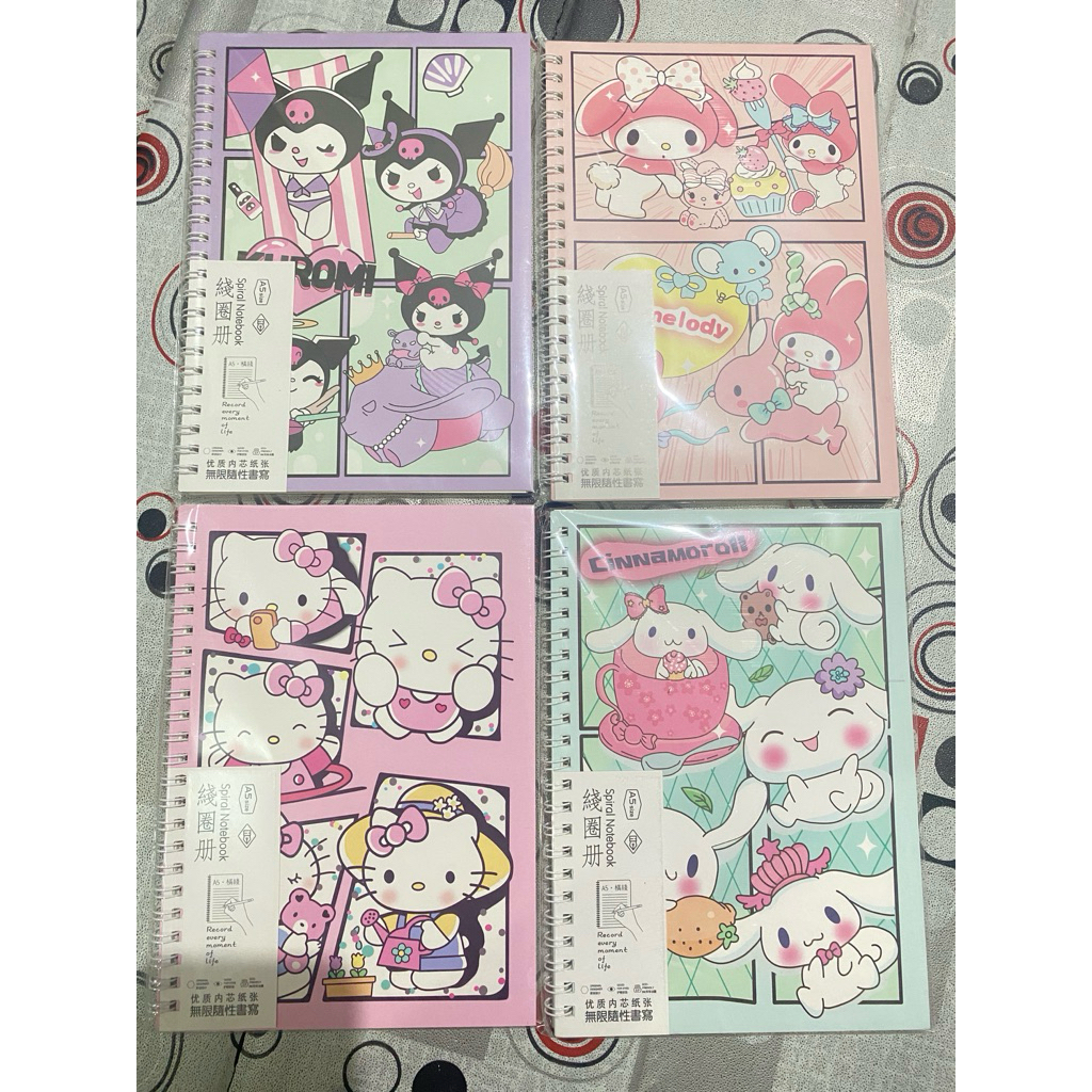 

notebook spiral sanrio karakter