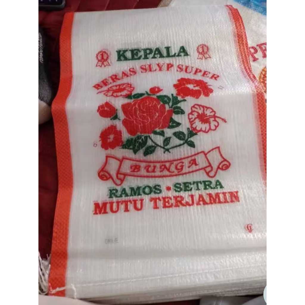 

JD.en Karung Beras Transparan Cap Bunga Kemasan 5 Kg