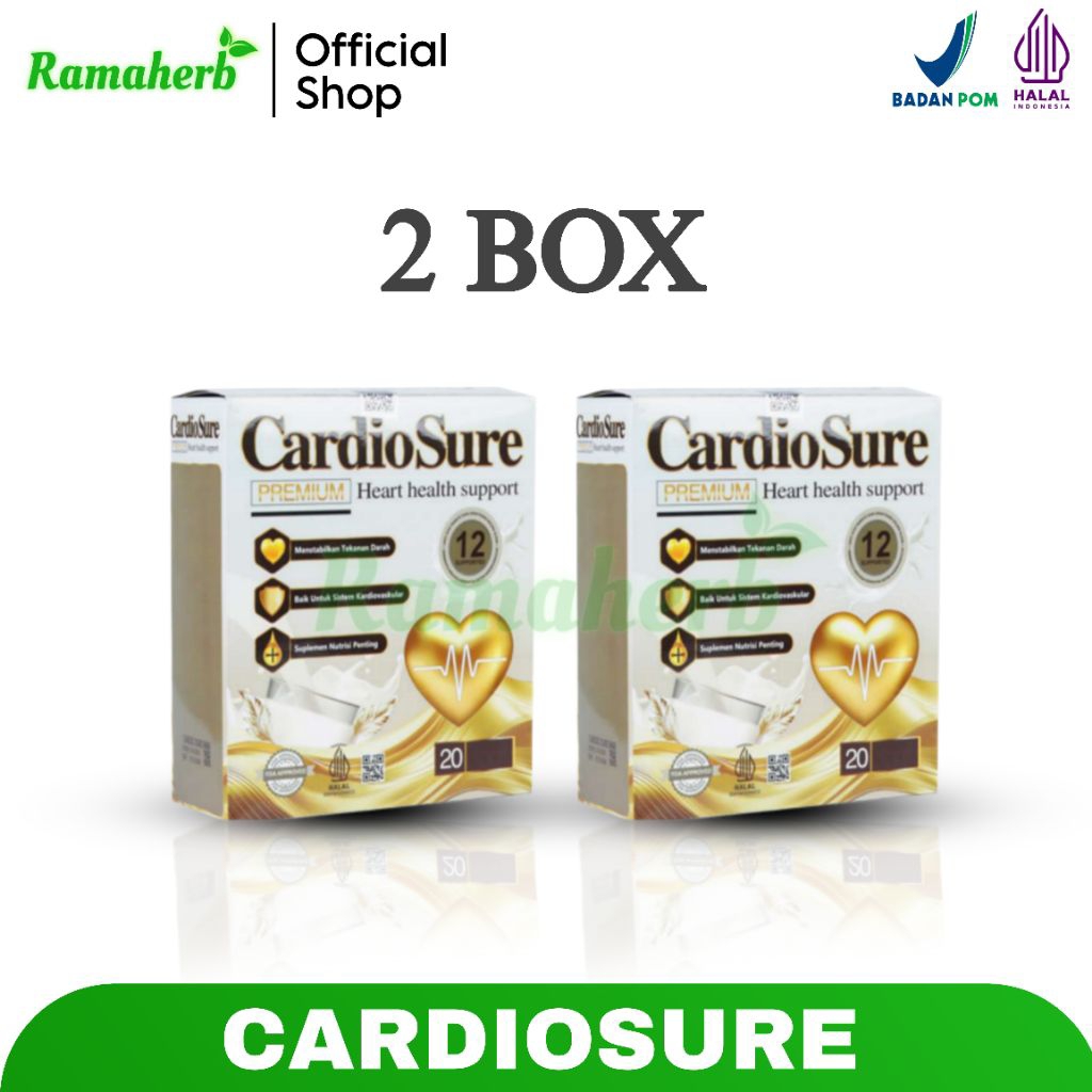 

Cardiosure Milk Asli Original 2 Box Susu Kesehatan Jantung