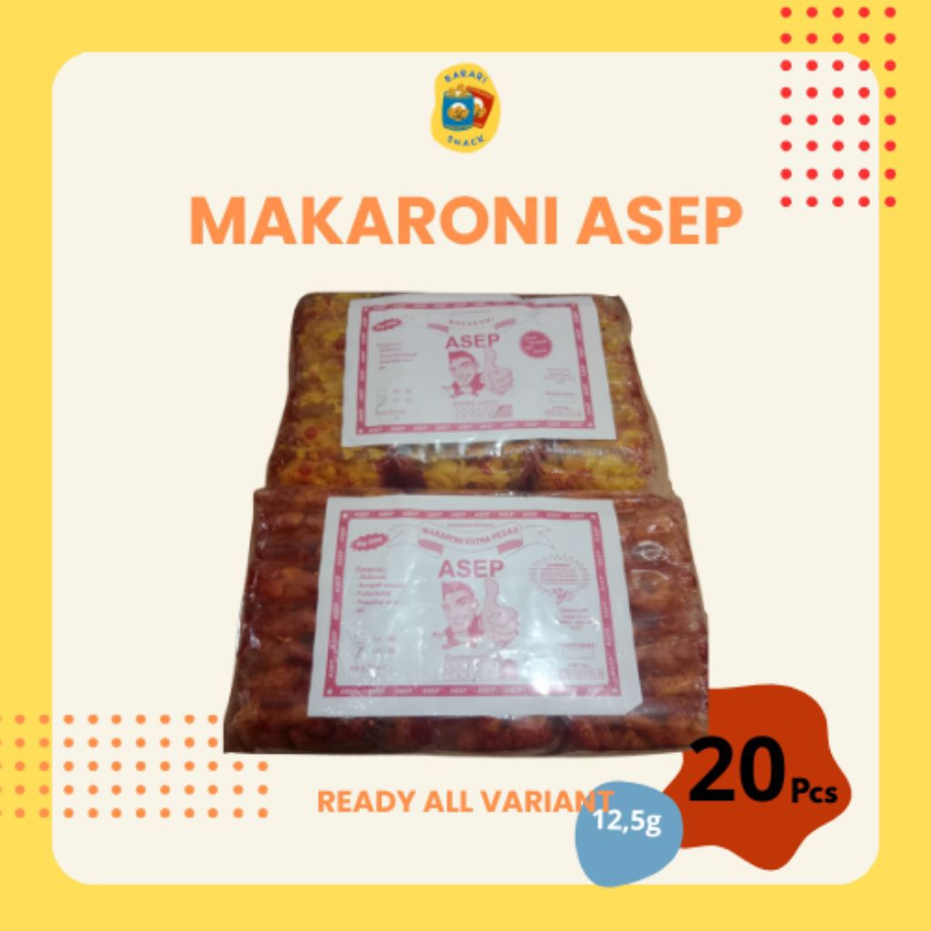 

RS Makaroni cap ASEP Pedas dan Asin isi 25