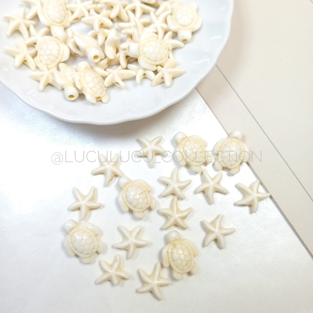 Manik Kura-Kura / Monte Mote Batu Pirus Kura Kura Bintang