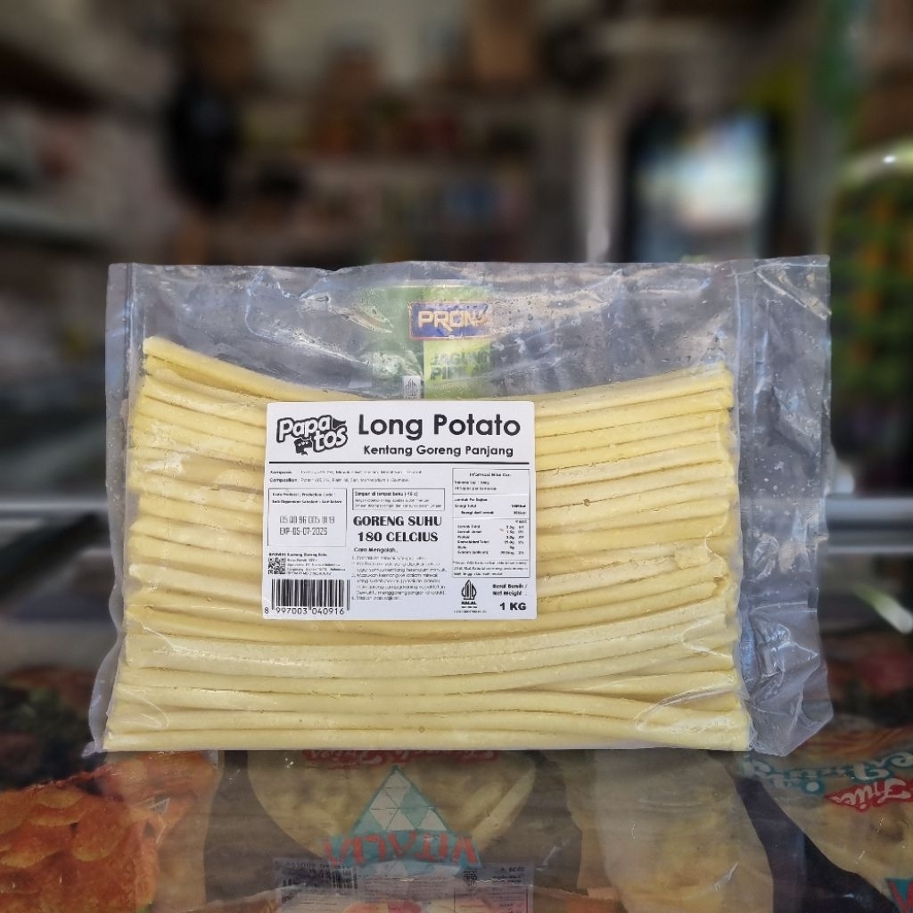 

Papatos Long Potato Kentang Goreng Panjang 1kg