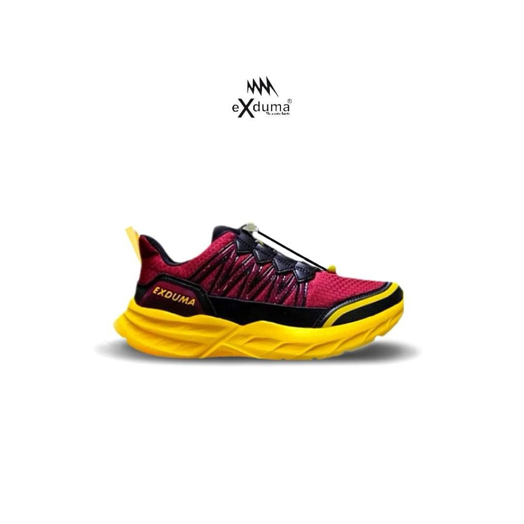 Sepatu Exduma Brotherhood Magenta Kuning