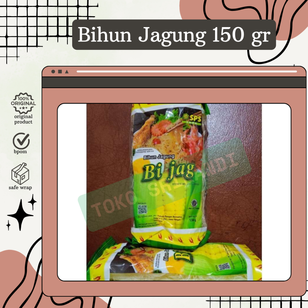

Bijag Bihun Jagung 150gr per bungkus