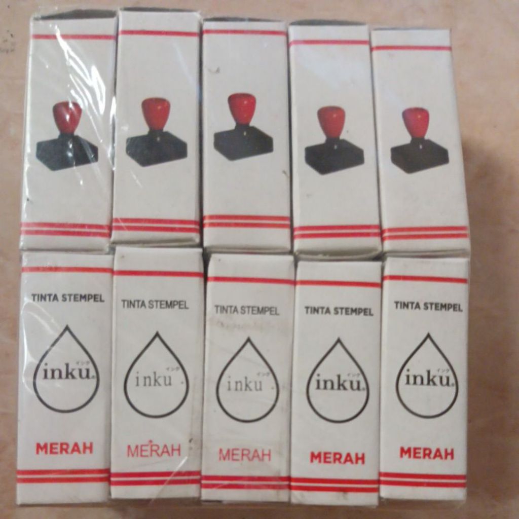 TINTA stempel inku warna Merah