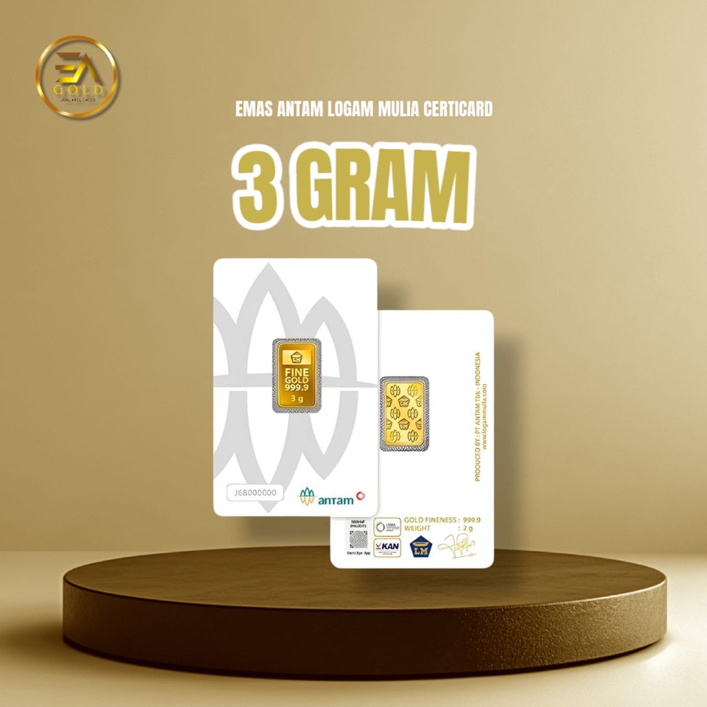 Logam mulia antam 3 Gram