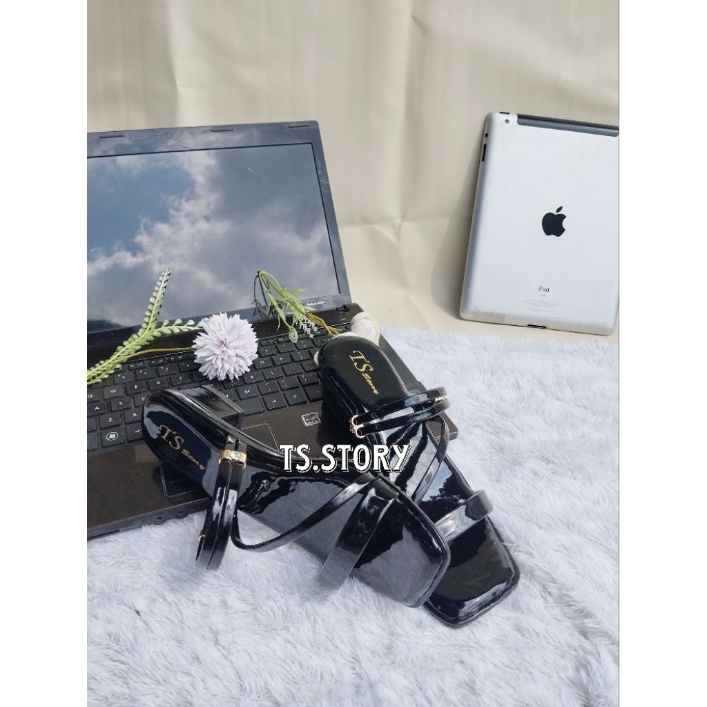 Sandal Wanita Hak 3CM elegan Kondangan Formal Wisudaan