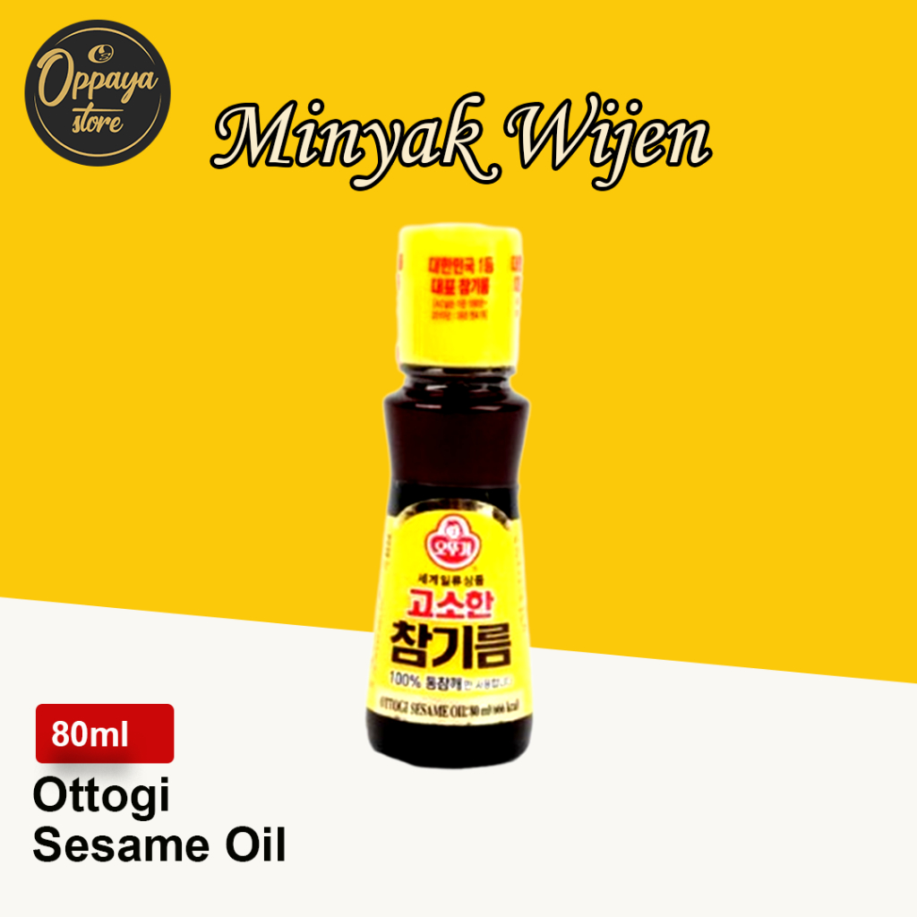 

Ottogi Minyak Wijen Korea 80Ml Sesame Oil 참기름 Mini Sesame Oil Saus Bumbu Bibimbap