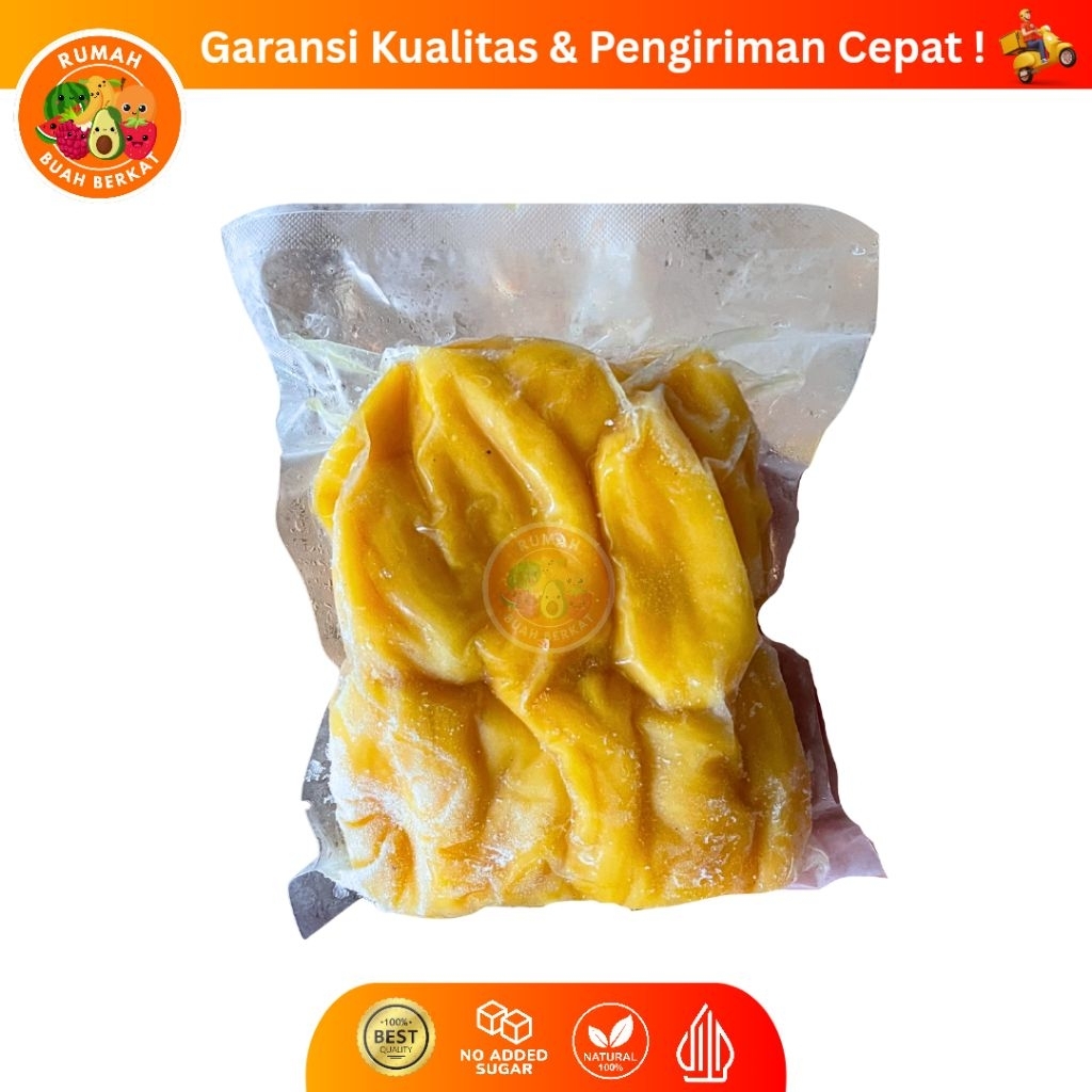 

Buah Nangka Madu Frozen / Nangka Madu Kupas Premium Beku / Honey JackFruit / Nangka Tanpa Biji Kemasan 500 gram