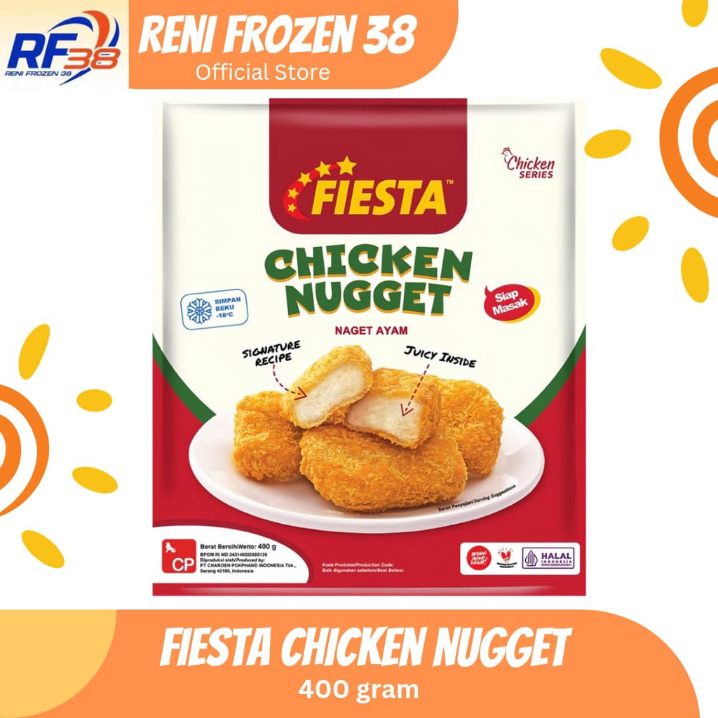 

Fiesta Chicken Nugget 400 gram / Frozen Food / Reni Frozen 38