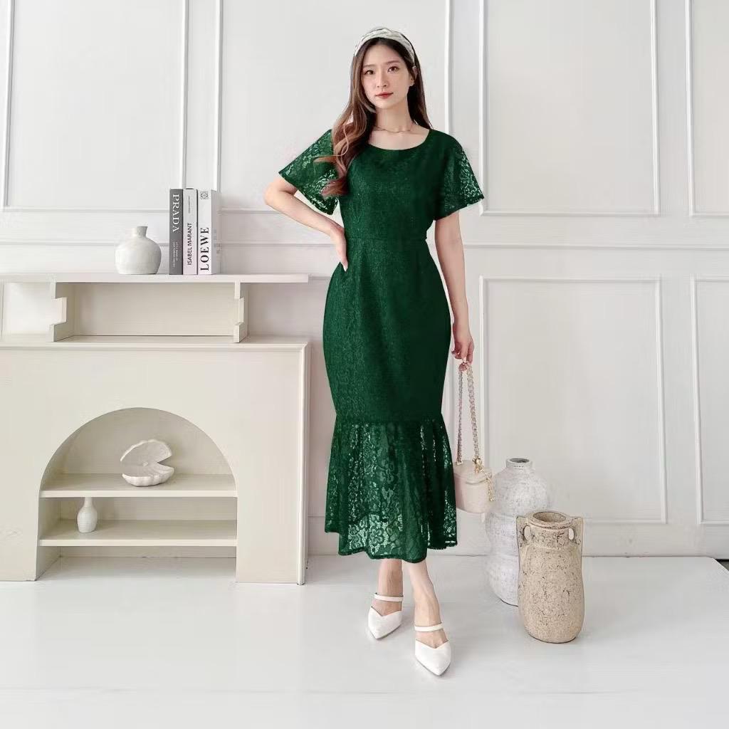 ZAKIRA -DRESS SISY// DRESS NATAL// BRUKAT ELEGANT KOREAN LOOK// PESTA BRIDESMAID //DRESS KONDANGAN N