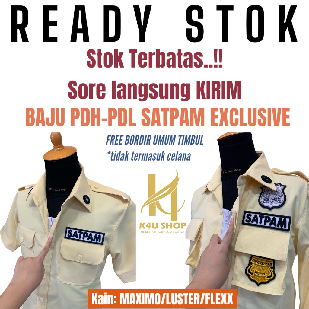 K4U Shop Seragam Satpam Terbaru Ready Stok Exclusive