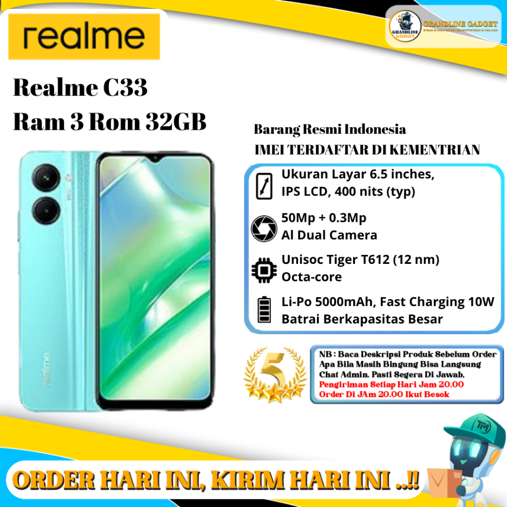 Realme C33 Ram 3 Rom 32GB
