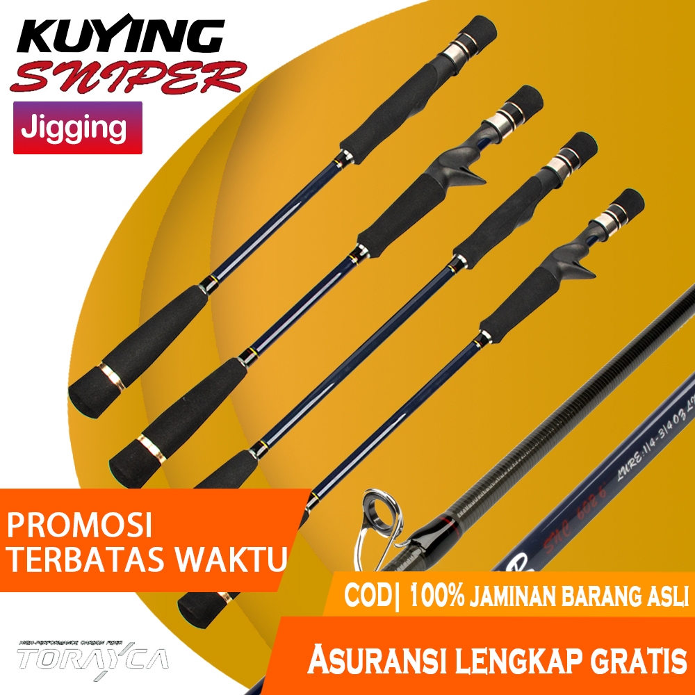 KUYING SNIPER Joran Slow Light Jigging Fishing Jig Rod 602 642 Spinning Casting BC 1.5 Section Laut