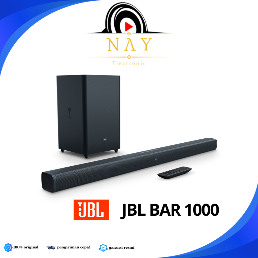 JBL BAR 1000 Soundbar 7.1.4 channel speaker surround, MultiBeamTM, Dolby Atmos