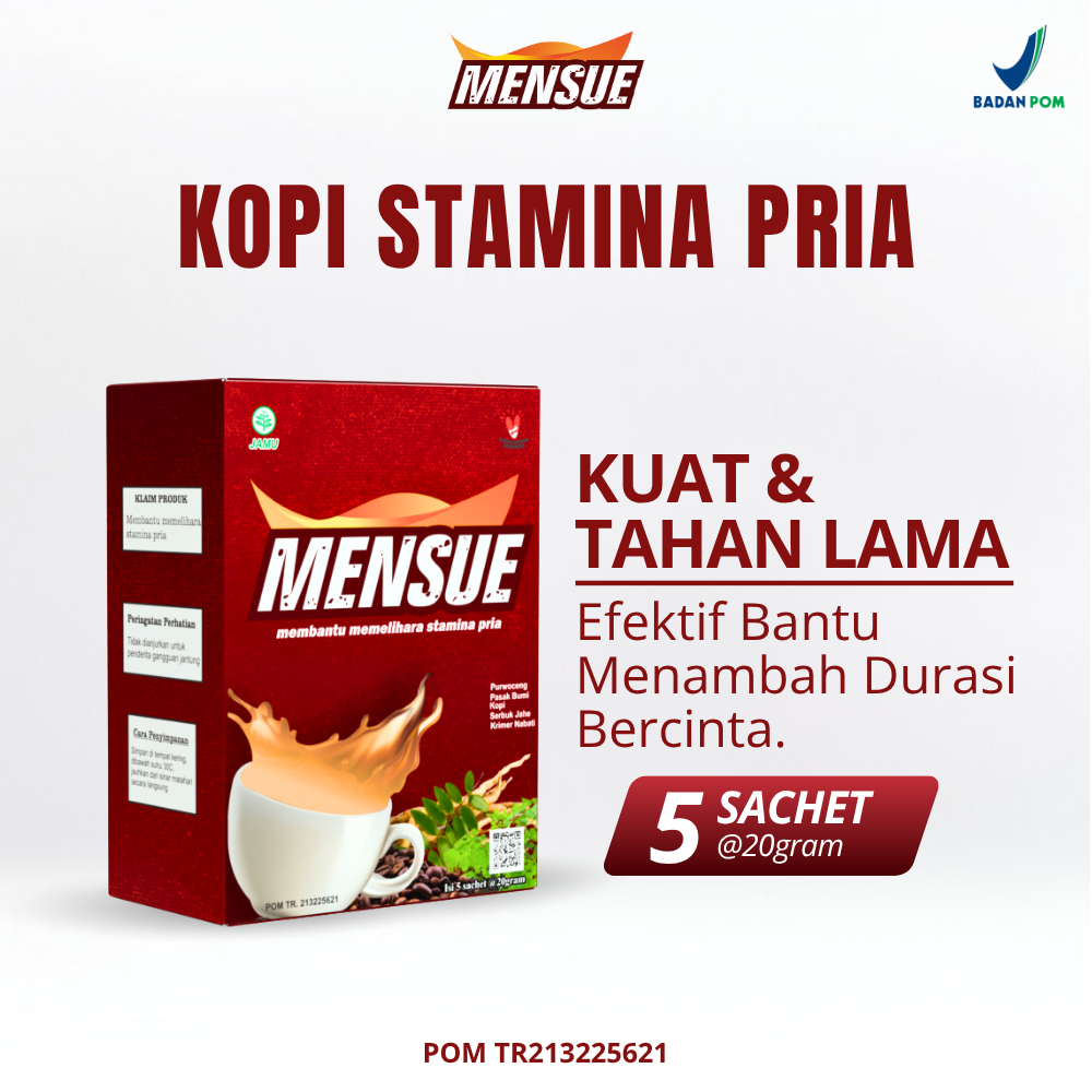 

KOPI MENSUE Minuman Kopi Stamina Kuat Tahan Lama Extrak Purwoceng Original BPOM