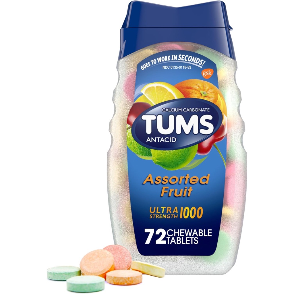 Tums Ultra Sugar-Free Gas Relief for Acid Reflux and Heartburn