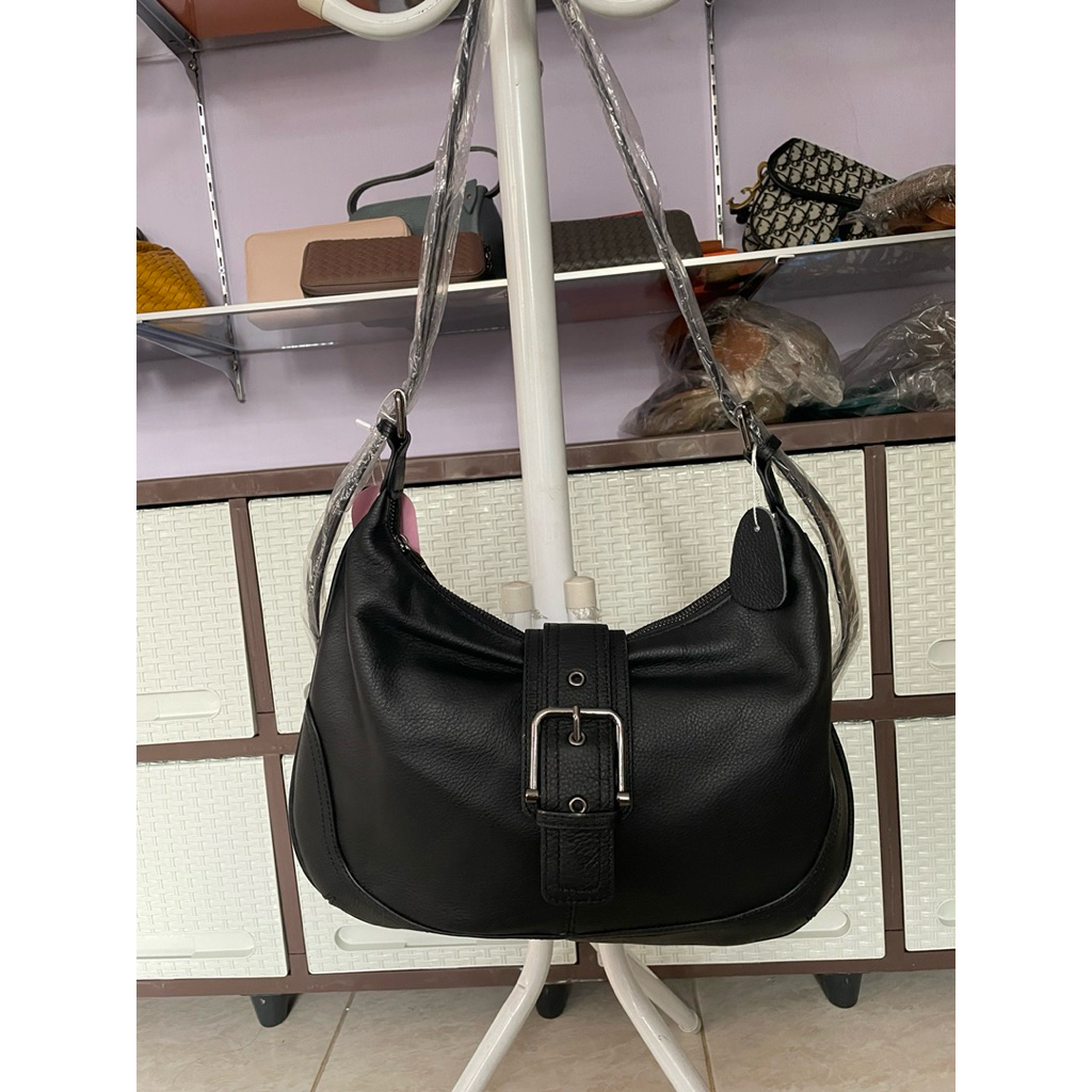 tas hobo slempang kulit asli